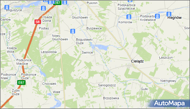 mapa Ossowice, Ossowice na mapie Targeo