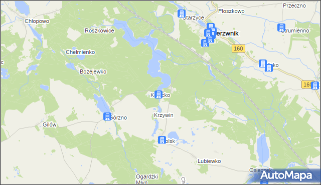 mapa Ostromęcko, Ostromęcko na mapie Targeo