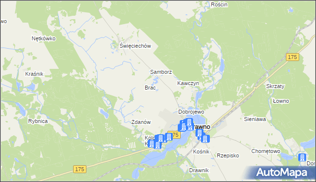 mapa Ostrożyce, Ostrożyce na mapie Targeo