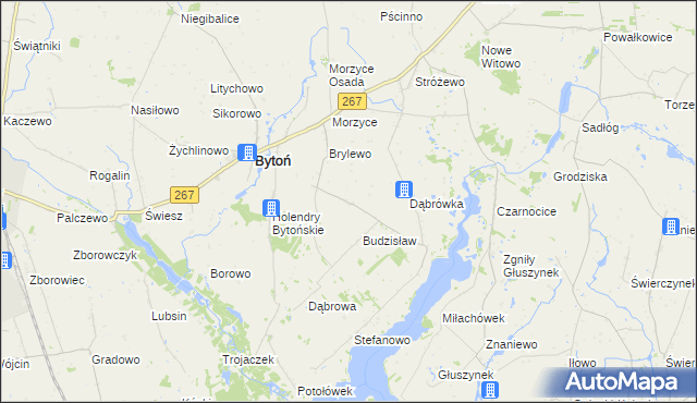 mapa Oszczywilk gmina Bytoń, Oszczywilk gmina Bytoń na mapie Targeo