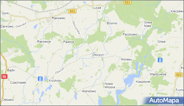 mapa Otoczyn, Otoczyn na mapie Targeo