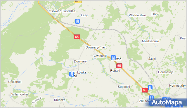 mapa Owieczki gmina Goniądz, Owieczki gmina Goniądz na mapie Targeo