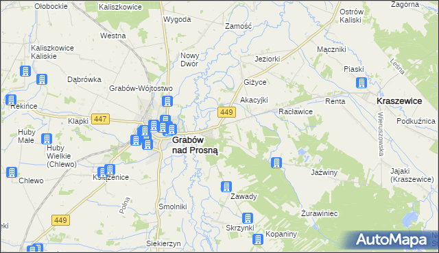 mapa Palaty, Palaty na mapie Targeo