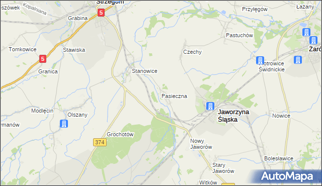 mapa Pasieczna, Pasieczna na mapie Targeo