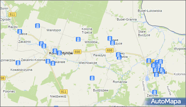 mapa Peredyło, Peredyło na mapie Targeo