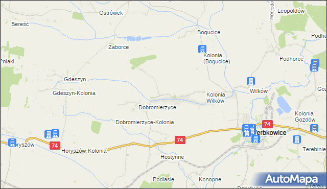 mapa Peresołowice, Peresołowice na mapie Targeo
