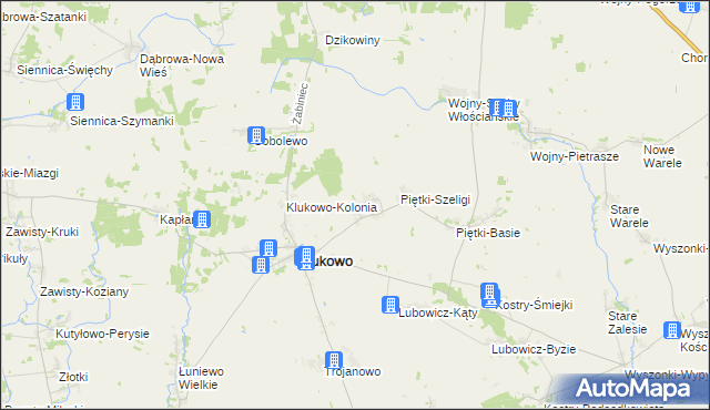 mapa Piętki-Gręzki, Piętki-Gręzki na mapie Targeo