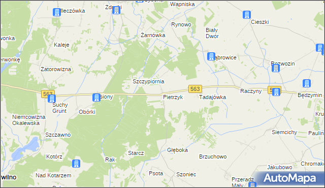 mapa Pietrzyk, Pietrzyk na mapie Targeo