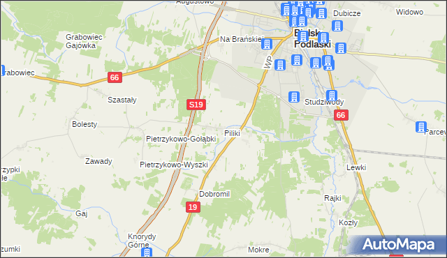 mapa Piliki, Piliki na mapie Targeo