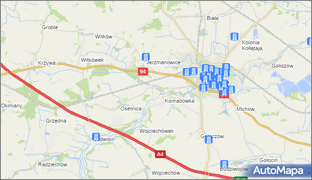 mapa Piotrowice gmina Chojnów, Piotrowice gmina Chojnów na mapie Targeo