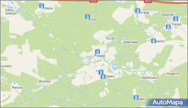 mapa Pobądz, Pobądz na mapie Targeo