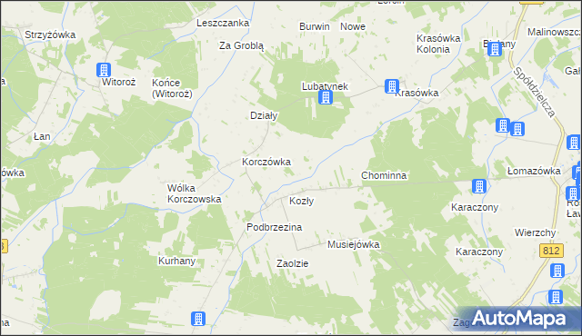 mapa Pod Kozłami, Pod Kozłami na mapie Targeo