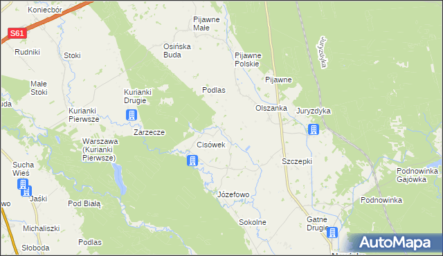 mapa Podkrólówek, Podkrólówek na mapie Targeo