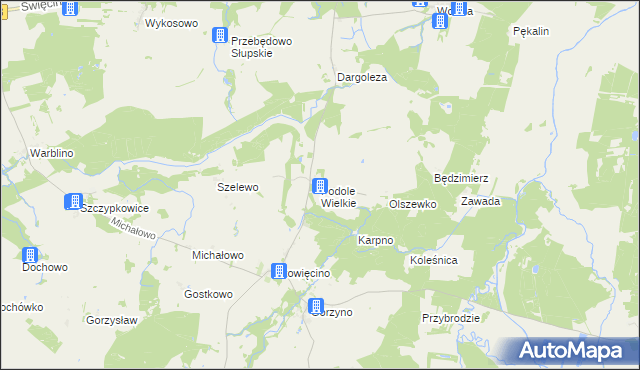 mapa Podole Wielkie, Podole Wielkie na mapie Targeo