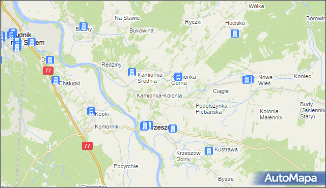 mapa Podolszynka Ordynacka, Podolszynka Ordynacka na mapie Targeo