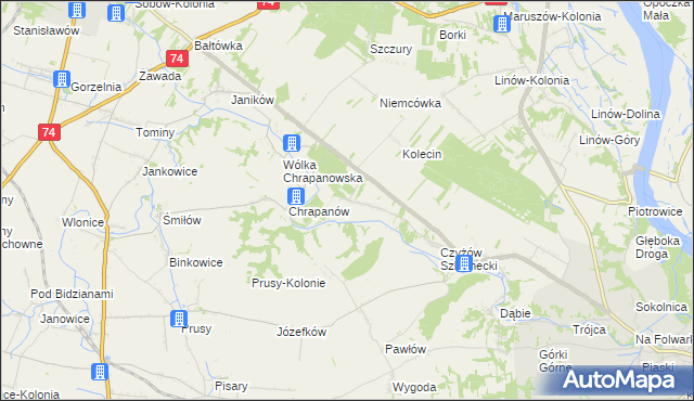 mapa Podszyn, Podszyn na mapie Targeo