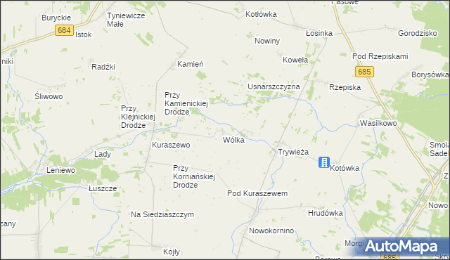 mapa Podwieżanka, Podwieżanka na mapie Targeo