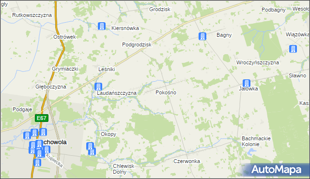 mapa Pokośno, Pokośno na mapie Targeo