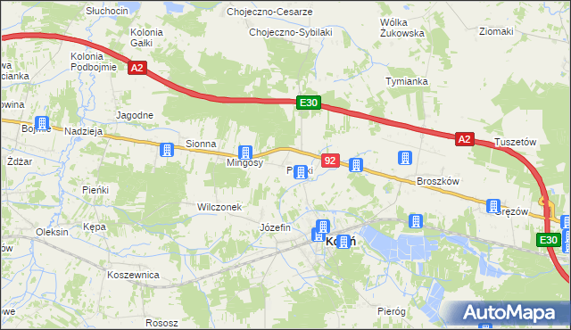 mapa Polaki, Polaki na mapie Targeo