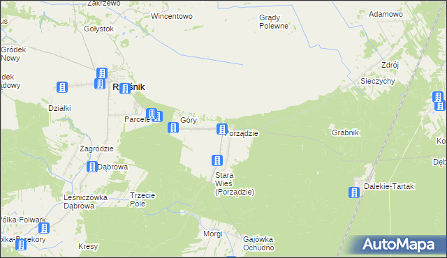 mapa Porządzie, Porządzie na mapie Targeo