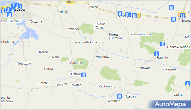 mapa Posadów, Posadów na mapie Targeo