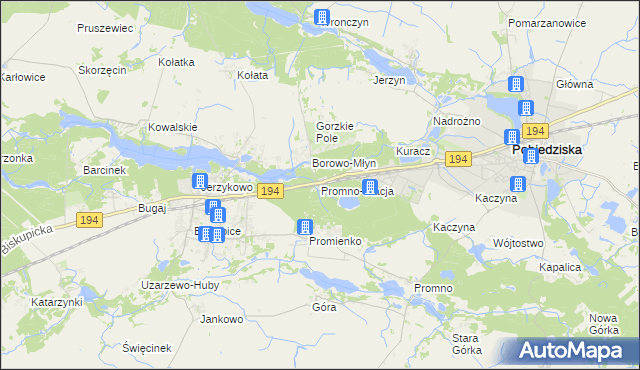 mapa Promno-Stacja, Promno-Stacja na mapie Targeo