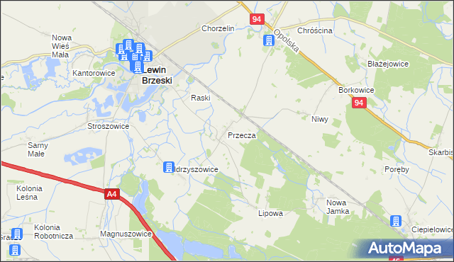 mapa Przecza, Przecza na mapie Targeo