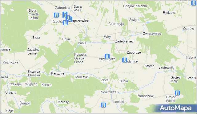 mapa Przedłęcze, Przedłęcze na mapie Targeo