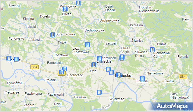 mapa Przedmieście Dubieckie, Przedmieście Dubieckie na mapie Targeo