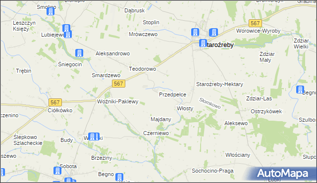 mapa Przedpełce, Przedpełce na mapie Targeo