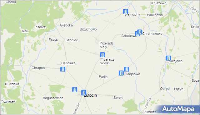 mapa Przeradz Wielki, Przeradz Wielki na mapie Targeo