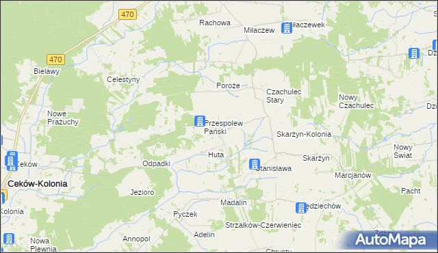 mapa Przespolew Kościelny, Przespolew Kościelny na mapie Targeo