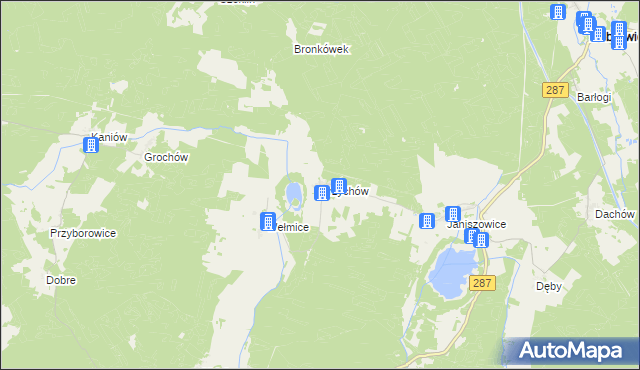 mapa Przychów, Przychów na mapie Targeo