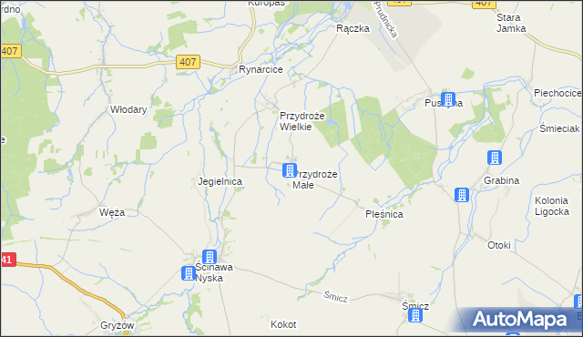 mapa Przydroże Małe, Przydroże Małe na mapie Targeo