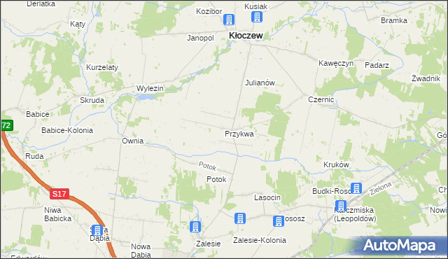 mapa Przykwa, Przykwa na mapie Targeo