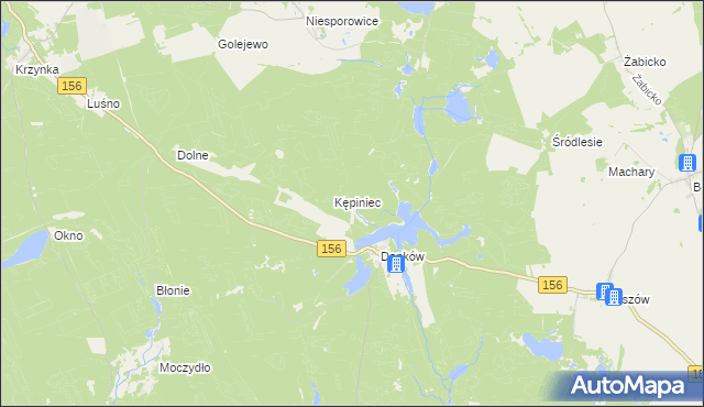 mapa Przyłęki gmina Pełczyce, Przyłęki gmina Pełczyce na mapie Targeo