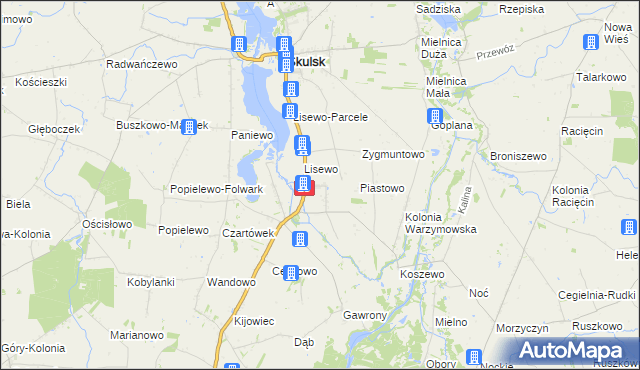mapa Przyłubie gmina Skulsk, Przyłubie gmina Skulsk na mapie Targeo