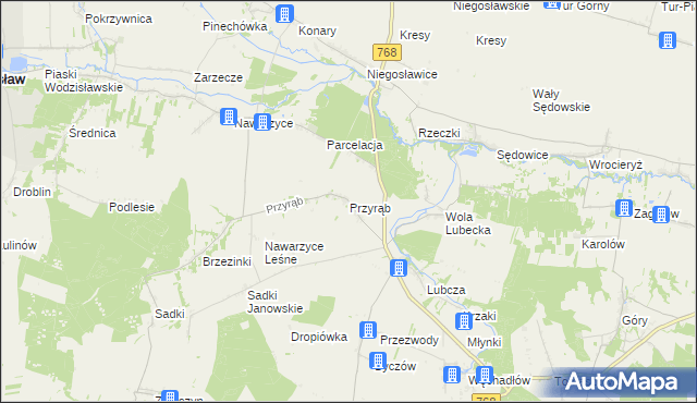 mapa Przyrąb, Przyrąb na mapie Targeo