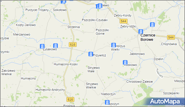 mapa Przywilcz, Przywilcz na mapie Targeo