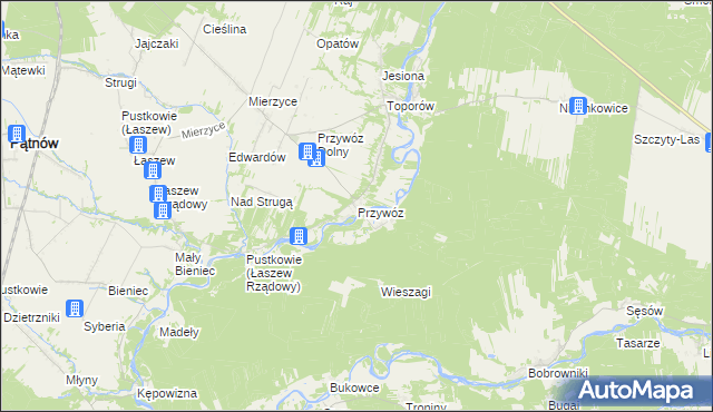 mapa Przywóz, Przywóz na mapie Targeo