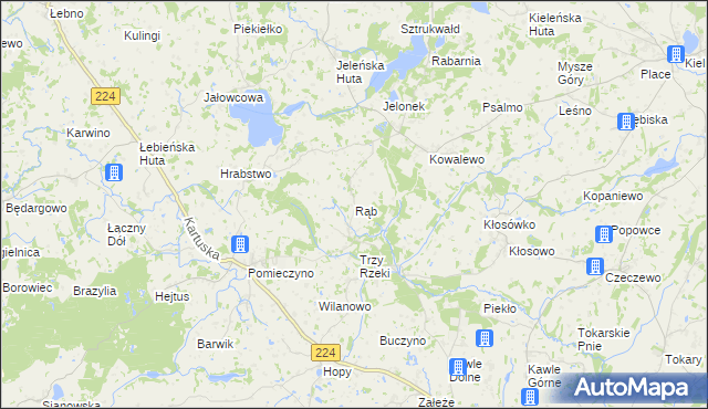 mapa Rąb, Rąb na mapie Targeo