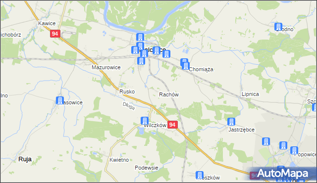 mapa Rachów, Rachów na mapie Targeo