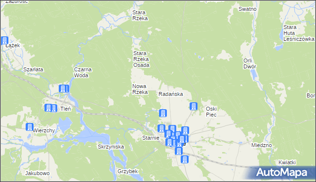 mapa Radańska, Radańska na mapie Targeo