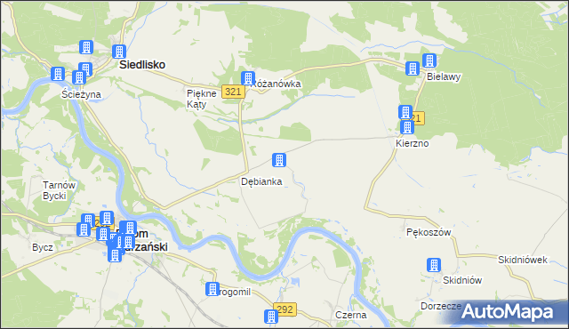 mapa Radocin, Radocin na mapie Targeo