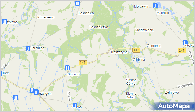 mapa Radzim gmina Radowo Małe, Radzim gmina Radowo Małe na mapie Targeo