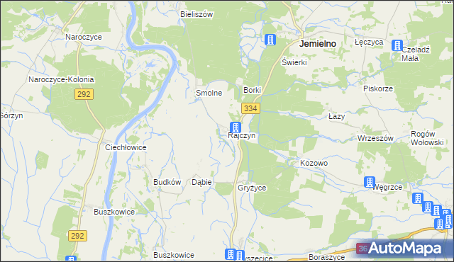 mapa Rajczyn, Rajczyn na mapie Targeo
