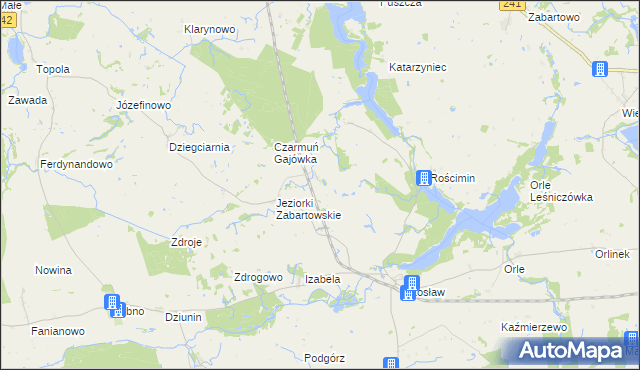 mapa Rajgród gmina Mrocza, Rajgród gmina Mrocza na mapie Targeo