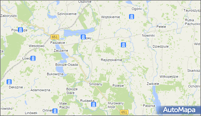 mapa Rejsztokiemie, Rejsztokiemie na mapie Targeo