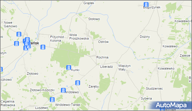 mapa Rochnia, Rochnia na mapie Targeo