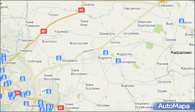 mapa Rogozino, Rogozino na mapie Targeo